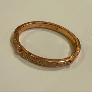 Michael Kors Bangle Bracelet Rose Gold, Small